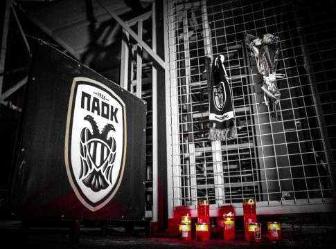 Η Τούμπα ντύθηκε στα μαύρα – Κασκόλ και φαναράκια για τους οπαδούς του ΠΑΟΚ (pics)