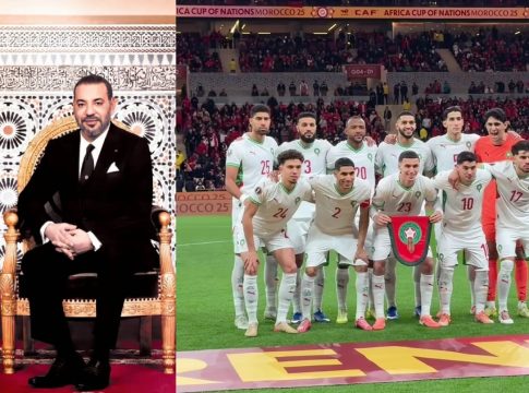 Ο βασιλιάς του Μαρόκου συγχαίρει την εθνική ομάδα ποδοσφαίρου