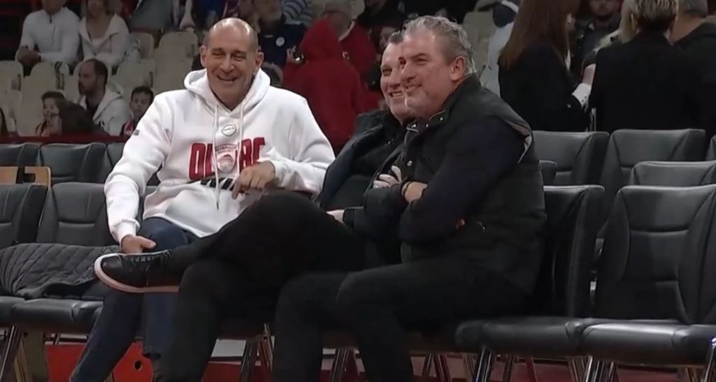 Ο Παναγιώτης Αγγελόπουλος στο ΣΕΦ για το Ολυμπιακός – Μαρούσι