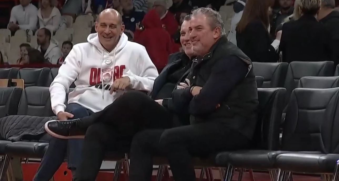 Ο Παναγιώτης Αγγελόπουλος στο ΣΕΦ για το Ολυμπιακός – Μαρούσι