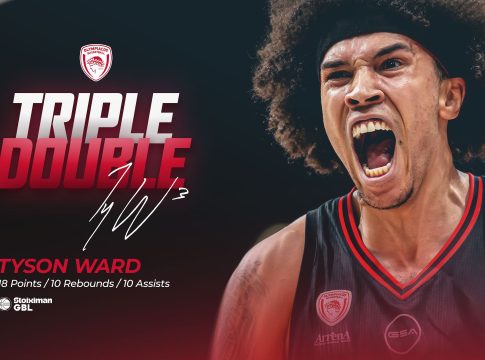 Ο Γουόρντ και οι άλλοι δύο στην ιστορία του Ολυμπιακού με triple double στην Α1 (vids)