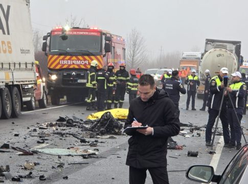 Εικόνες από το τροχαίο στη Ρουμανία – Άμορφη μάζα το βαν με τους φιλάθλους του ΠΑΟΚ