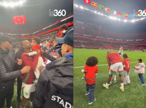 «Χαζομπαμπάς» ο Ελ Κααμπί: Πανηγύρισε την πρόκριση του Μαρόκο με τα παιδιά του (vid)