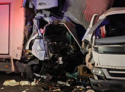 Τροχαίο με σύγκρουση φορτηγών στη λεωφόρο Κηφισού – Δύο τραυματίες