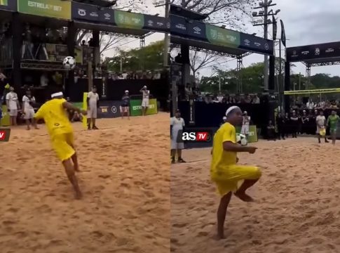 Η τέχνη δεν ξεχνιέται: Ο 45χρονος Ροναλντίνιο παίζει ποδοβόλεϊ και παραδίδει μαθήματα (vid)