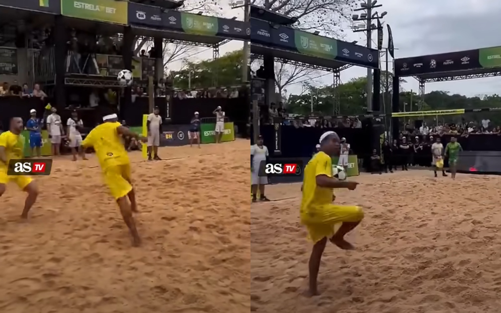 Η τέχνη δεν ξεχνιέται: Ο 45χρονος Ροναλντίνιο παίζει ποδοβόλεϊ και παραδίδει μαθήματα (vid)