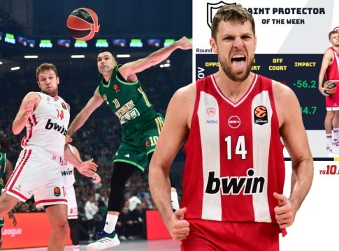 Ο «paint protector» Σάσα Βεζένκοφ: Το απίθανο step up του σταρ του Ολυμπιακού και στην άμυνα (pics, vids)