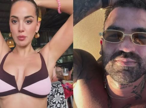 Ρία Ελληνίδου και Δημήτρης Αλεξάνδρου δεν κρύβονται πια – Με το μαγιό τους στη βροχή σε παραλία του Πουκέτ (vids)