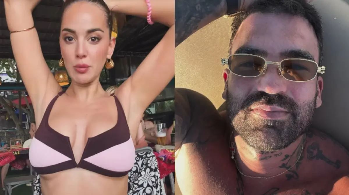 Ρία Ελληνίδου και Δημήτρης Αλεξάνδρου δεν κρύβονται πια – Με το μαγιό τους στη βροχή σε παραλία του Πουκέτ (vids)