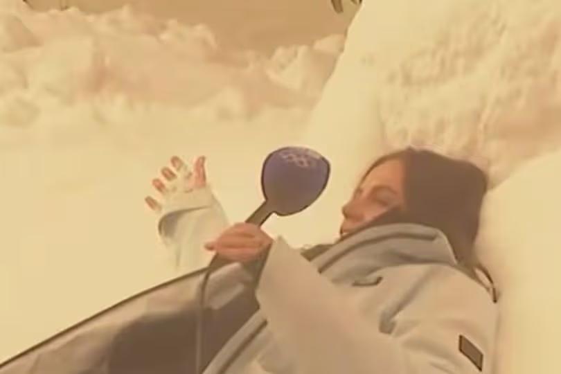 Έπος: Δημοσιογράφος εμφανίστηκε μεθυσμένη σε ζωντανή μετάδοση από τους Χειμερινούς Ολυμπιακούς Αγώνες (vid)