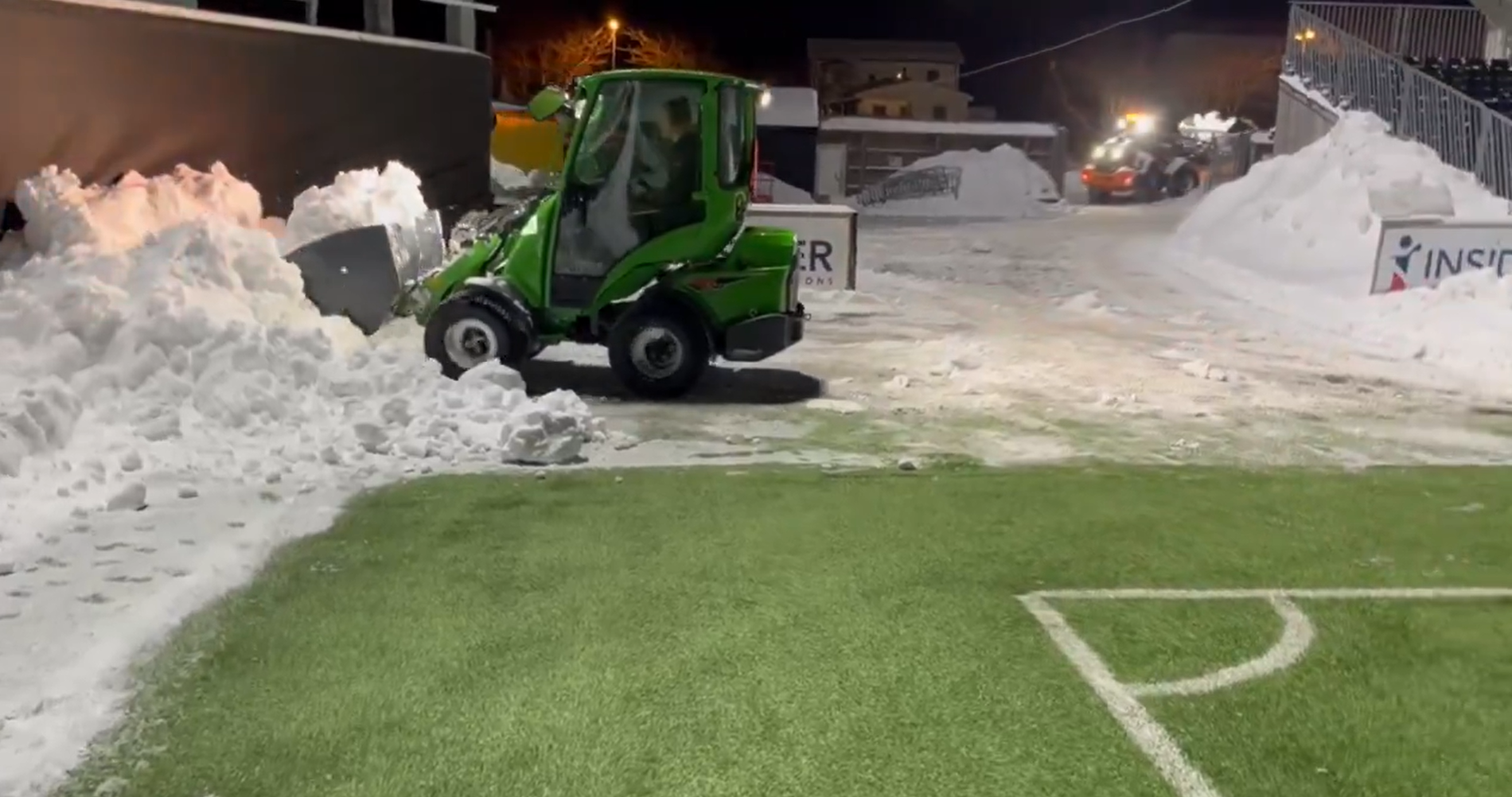 Καλυμμένο από χιόνι το γήπεδο της Μπόντο λίγες μέρες πριν το ματς με την Ίντερ (vid)