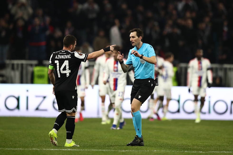 Επιστολή διαμαρτυρίας του ΠΑΟΚ στην UEFA για τις διαιτητικές αποφάσεις με τη Λιόν