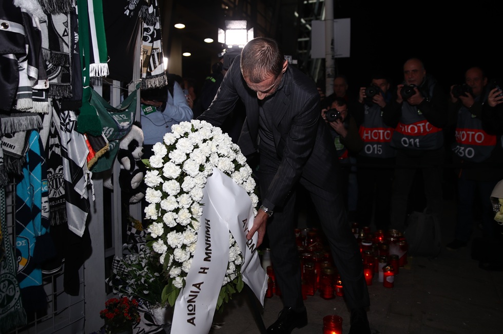 Κατέθεσαν στεφάνια για τους οπαδούς του ΠΑΟΚ, Θέλτα, Τσέφεριν, Γκαγκάτσης και Θεοδωρίδης (pics)