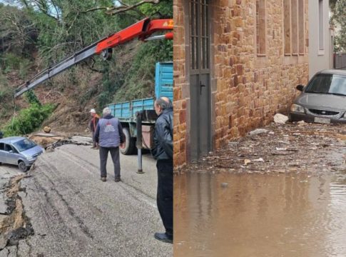 Κακοκαιρία: «Στο έλεος» της κακοκαιρίας βρέθηκε η χώρα – Καθιζήσεις, κατολισθήσεις και πλημμύρες