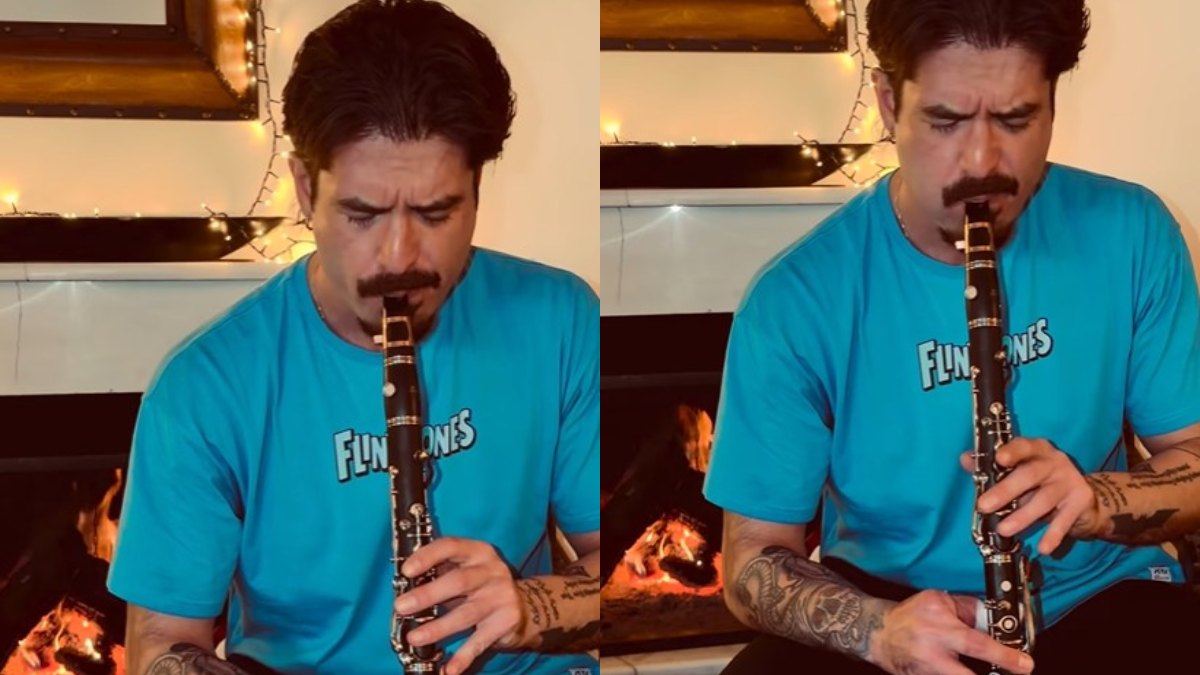Άρης Μουγκοπέτρος: Παίζει κλαρίνο με δύο δάχτυλα και παραδίδει μαθήματα ζωής (vid)