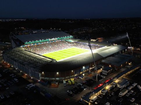 Elland Road after dark