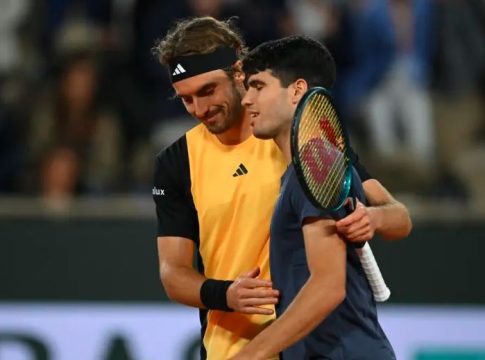 Ο Τσιτσιπάς προπονήθηκε με τον Αλκαράθ (vid)