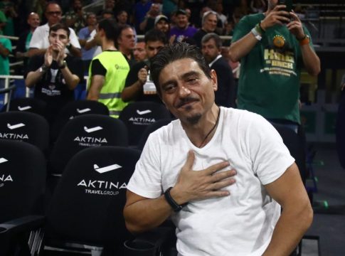 Στην προπόνηση του Παναθηναϊκού ο Δημήτρης Γιαννακόπουλος