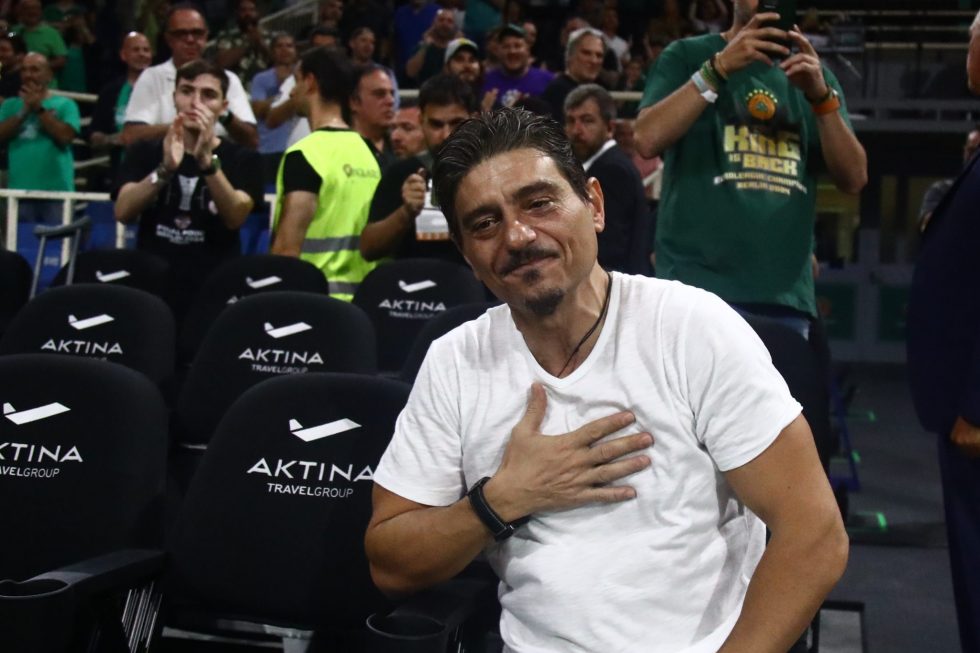 Στην προπόνηση του Παναθηναϊκού ο Δημήτρης Γιαννακόπουλος