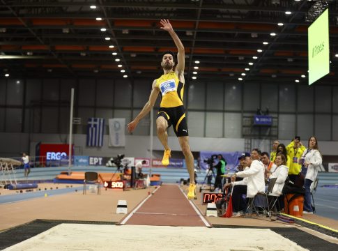 Άλμα στα 8,22μ. από τον Μίλτο Τεντόγλου στην Παιανία