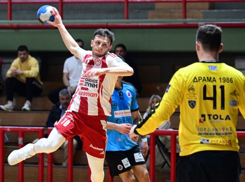 Ολυμπιακός – Δράμα 40-28: Εύκολη νίκη και μόνος πρώτος στη βαθμολογία