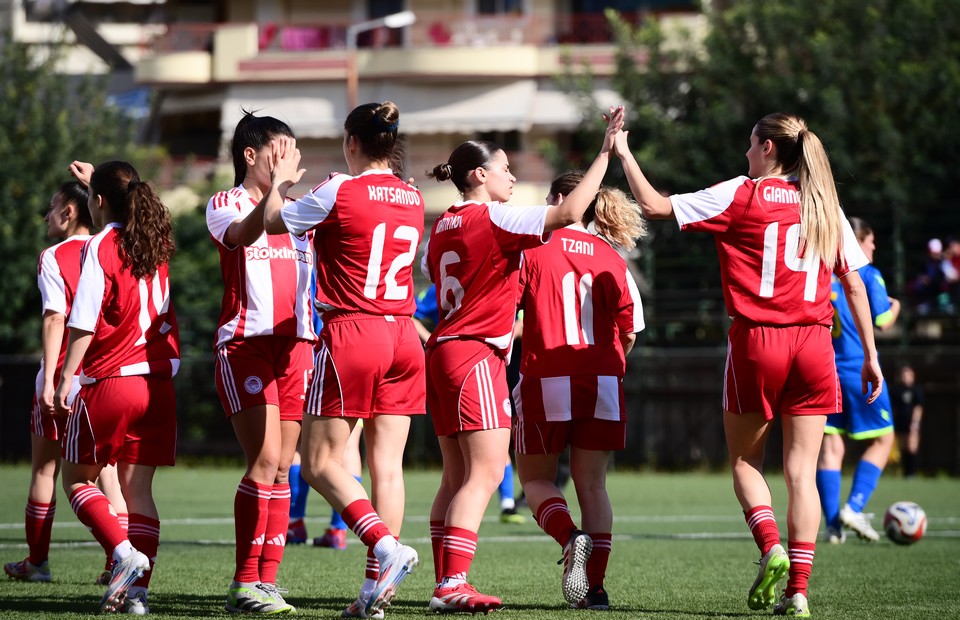 Ξανά εντυπωσιακός ο Ολυμπιακός στο ποδόσφαιρο γυναικών, 11-0 την Ελπίδα Τρίπολης