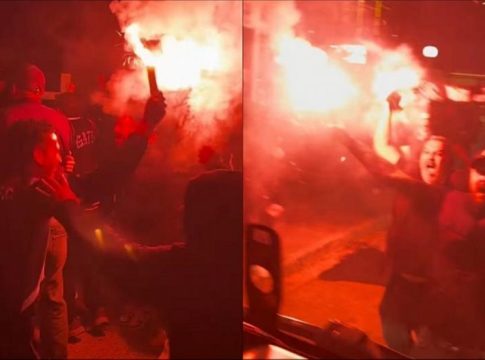 Oπαδοί της Καλαμάτας περίμεναν την αποστολή στα Μεγάρα και έστησαν… πάρτι (vid)