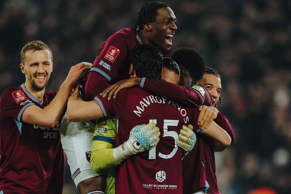 Γουέστ Χαμ – Μπρέντφορντ 5-3 πεν. (2-2κ.δ/παρ): Στους «8» του FA Cup – Σκόραρε το τελευταίο πέναλτι ο Μαυροπάνος