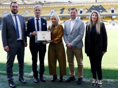 ΑΕΚ: Σημαντική διάκριση για την «ALLWYN Arena»