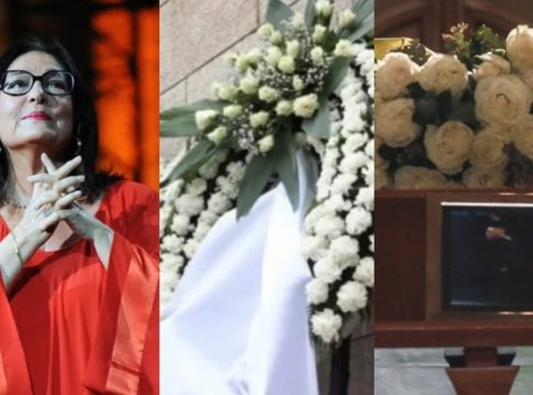 Το στεφάνι που ξεχώρισε: Όλοι δάκρυσαν με αυτό που έγραψε η Νανά Μούσχουρη στην κηδεία της Μαρινέλλας