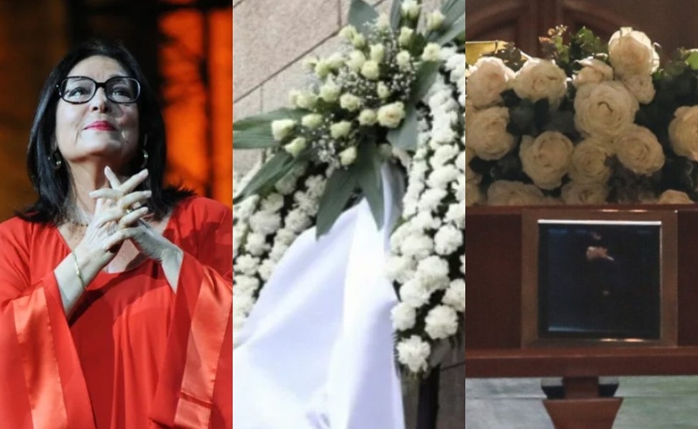 Το στεφάνι που ξεχώρισε: Όλοι δάκρυσαν με αυτό που έγραψε η Νανά Μούσχουρη στην κηδεία της Μαρινέλλας