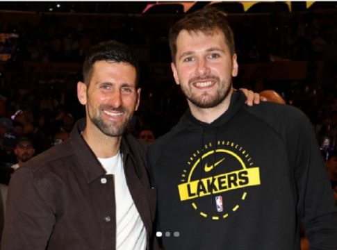 ΛεΜπρόν και Ντόντσιτς υποδέχθηκαν τον Τζόκοβιτς σε παιχνίδι των Λέικερς (vids)