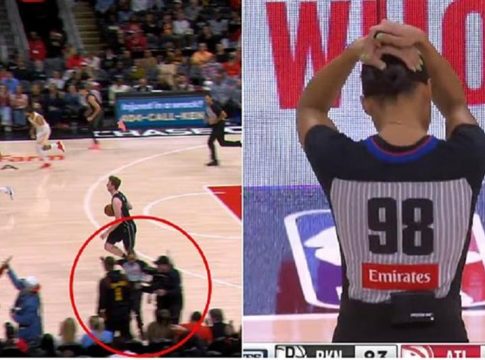 Διαιτητής στο NBA έπεσε πάνω σε καμεραμάν και τραυματίστηκε (vid)