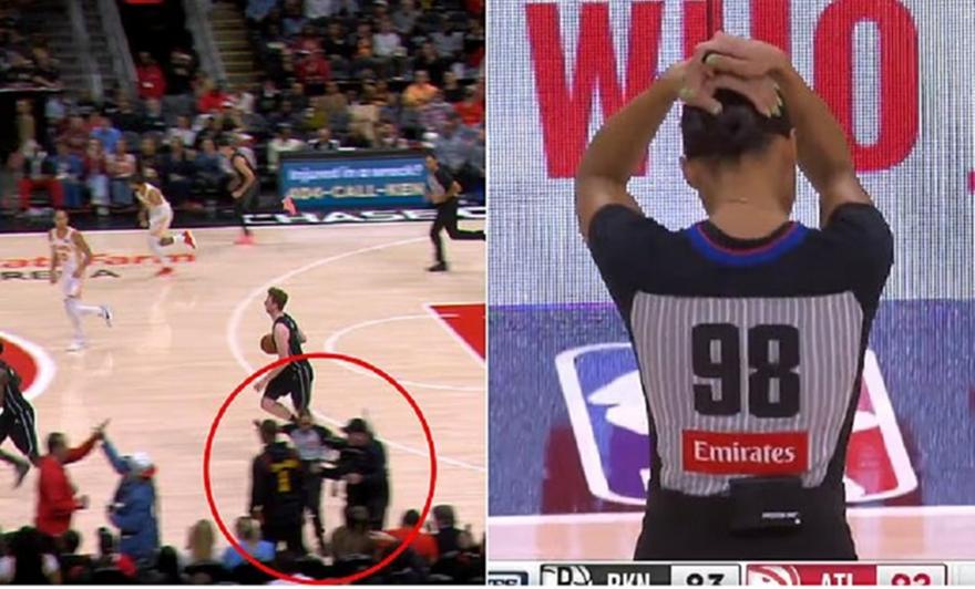 Διαιτητής στο NBA έπεσε πάνω σε καμεραμάν και τραυματίστηκε (vid)