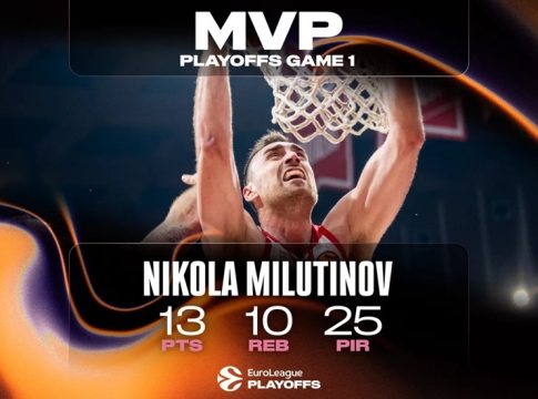 Euroleague: MVP των πρώτων αναμετρήσεων των πλέι οφ ο Μιλουτίνοφ (pic)