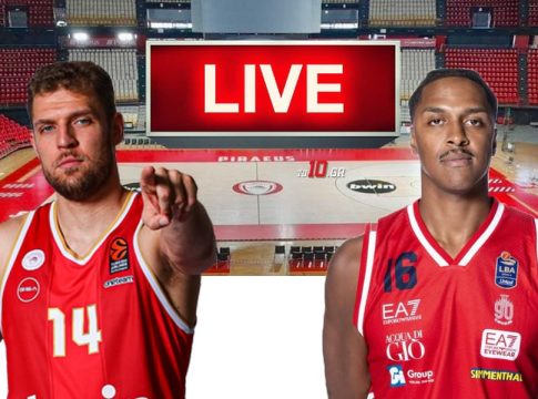 LIVE: Ολυμπιακός – Αρμάνι Μιλάνο