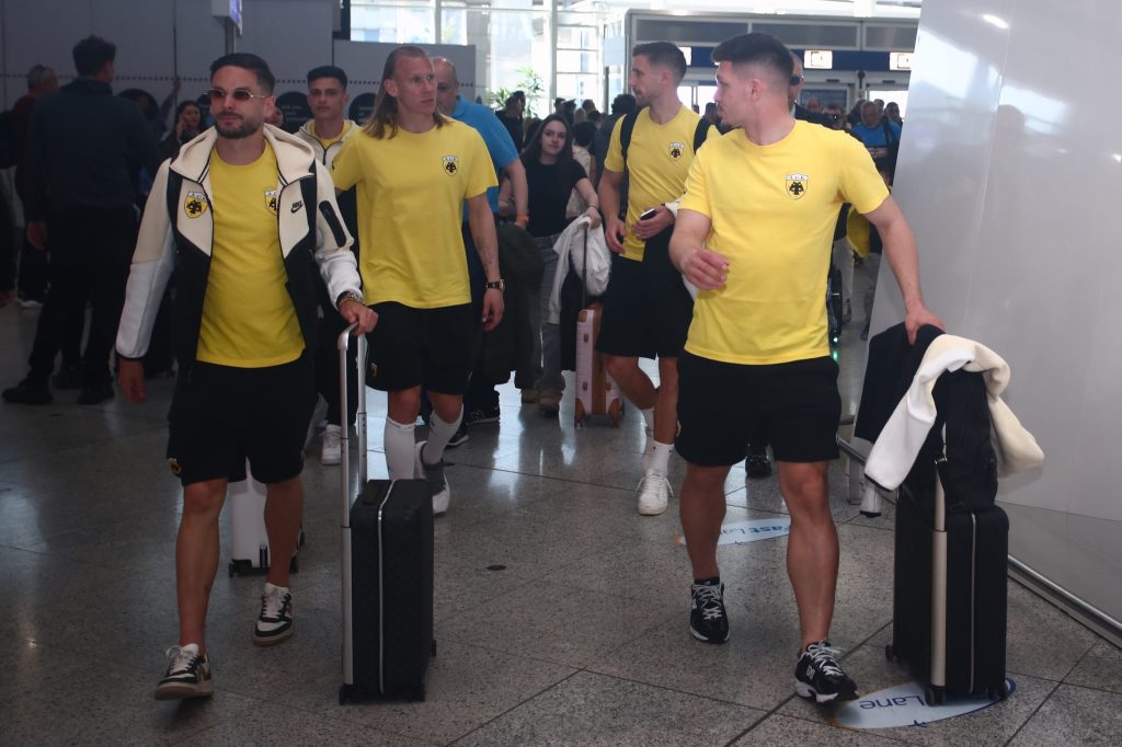 «Πέταξε» για Μαδρίτη η ΑΕΚ (pics & vid)