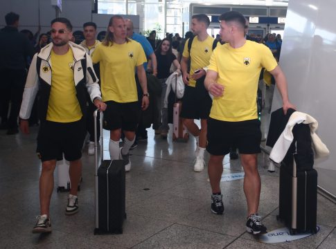 «Πέταξε» για Μαδρίτη η ΑΕΚ (pics & vid)