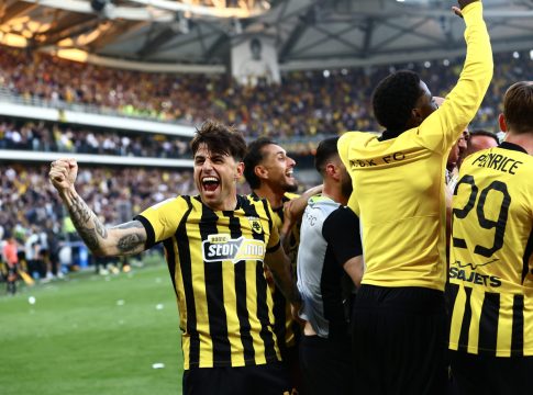 Η «έκρηξη» στα γκολ της ΑΕΚ και οι πανηγυρισμοί στο τέλος του ντέρμπι με τον ΠΑΟΚ (vid)