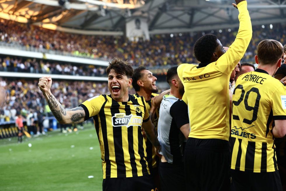 Η «έκρηξη» στα γκολ της ΑΕΚ και οι πανηγυρισμοί στο τέλος του ντέρμπι με τον ΠΑΟΚ (vid)