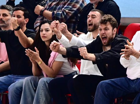 Βεζένκοφ, Νετζήπογλου και Χριστινάκη στον αγώνα του Ολυμπιακού στο Champions League (pics)