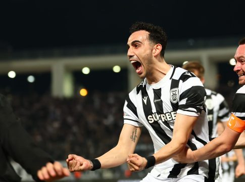 O Mιχαηλίδης άνοιξε το σκορ για τον ΠΑΟΚ με κεφαλιά