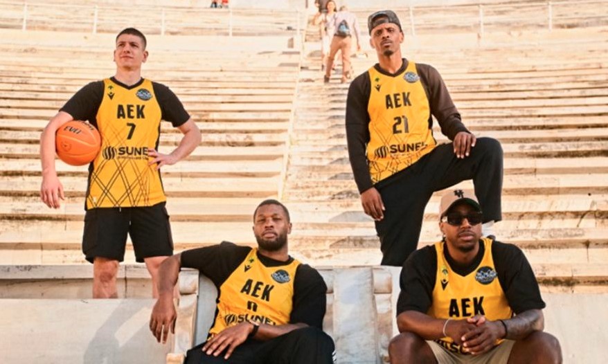 Η… ιδιαίτερη φωτογράφιση της ΑΕΚ στο Καλλιμάρμαρο ενόψει του Final Four του BCL (pics, vid)
