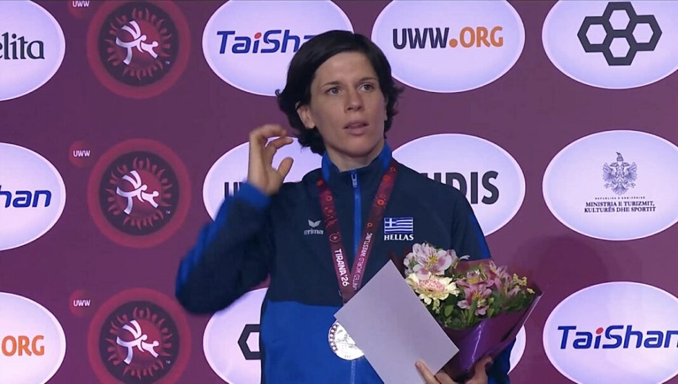 Πρεβολαράκη: Ασημένιο μετάλλιο στα 53κ. στο Ευρωπαϊκό Πρωτάθλημα Πάλης