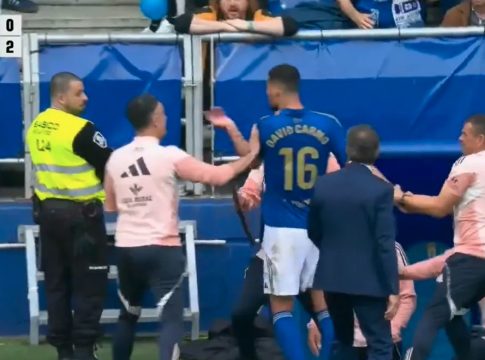 Ο Κάρμο ήρθε σε αντιπαράθεση με οπαδούς της Οβιέδο (vid)