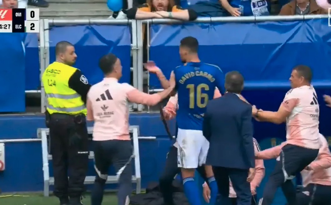 Ο Κάρμο ήρθε σε αντιπαράθεση με οπαδούς της Οβιέδο (vid)