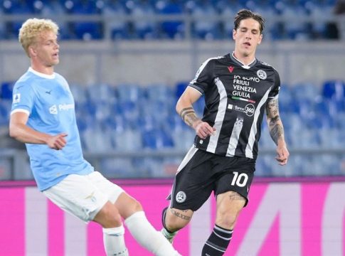 Λάτσιο – Ουντινέζε 3-3: Ισόπαλη η ματσάρα στο «Ολίμπικο»