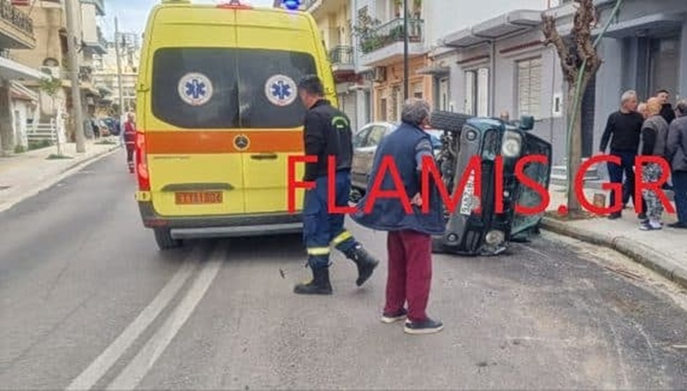 Πάτρα: Τετραμελής οικογένεια εγκλωβίστηκε σε τζιπ μετά από τροχαίο