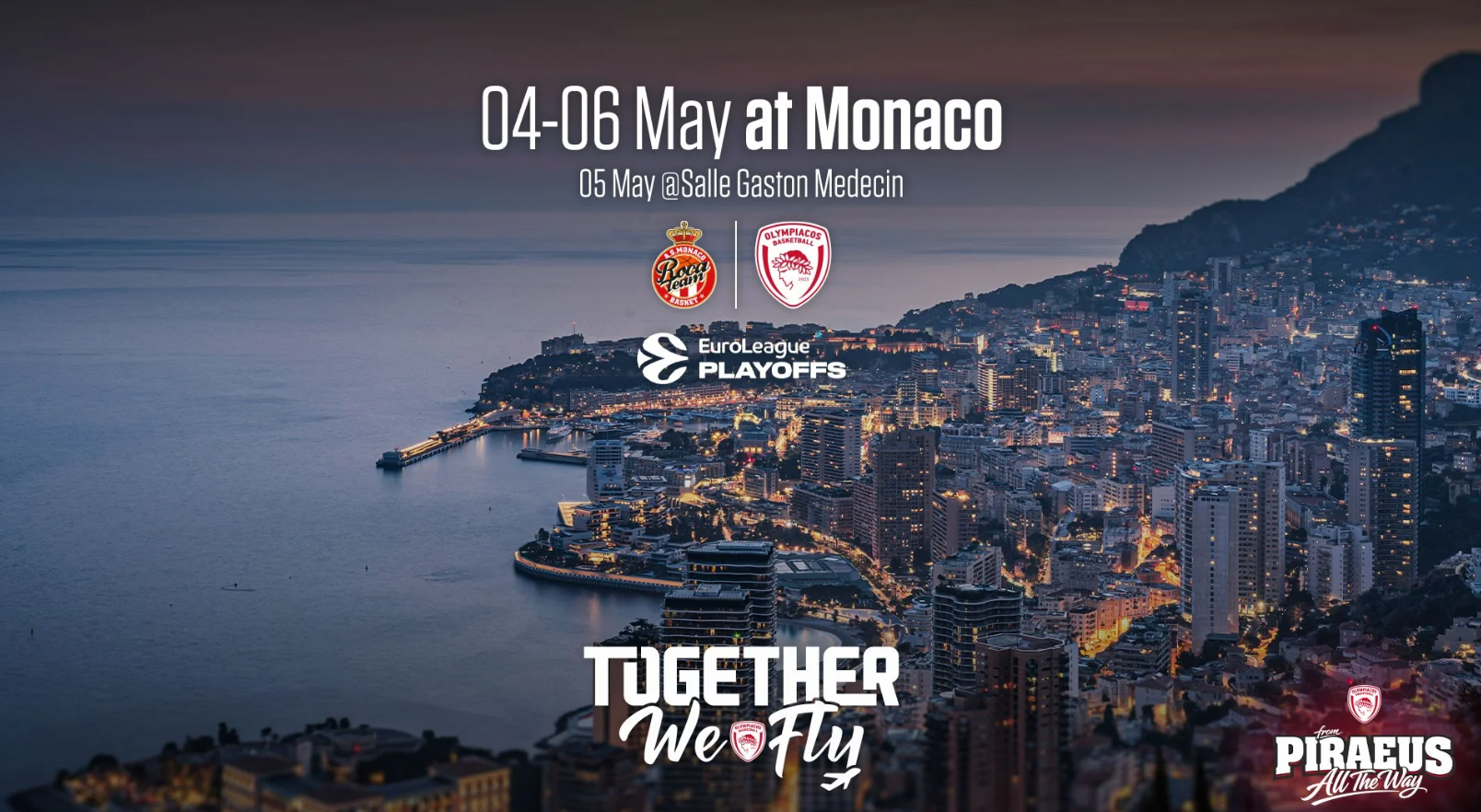 Ολυμπιακός: Η ανακοίνωση για το «Together We Fly» στο Μονακό