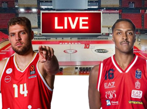 LIVE: Ολυμπιακός – Αρμάνι Μιλάνο